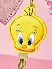 LOONEY TUNES X SHEIN Pink Cartoon Decorative Keychain, Key Cover, Bag Pendant. - Multicolor - View 5