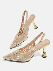 CUCCOO TILAWA Kvinnor Pumps - Guld - Visa 4