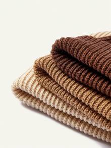 Cozy Pixies 3PCS Boys And Girls Autumn And Winter Warm Knitted Wool Hat Set Outdoor Autumn And Winter Wool Hat Multi-Piece Set - Multicolor - View 11