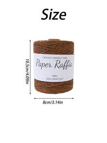 1pc 3mm/60m Sparkle Crochet Yarn, Durable Glitter Thread For DIY Handmade Bags, Festival Decor & Jewelry Accessories, Shiny Knitting Cord For Craft Projects - Multicolor - View 3