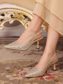 CUCCOO TILAWA Kvinnor Pumps - Guld - Visa 2