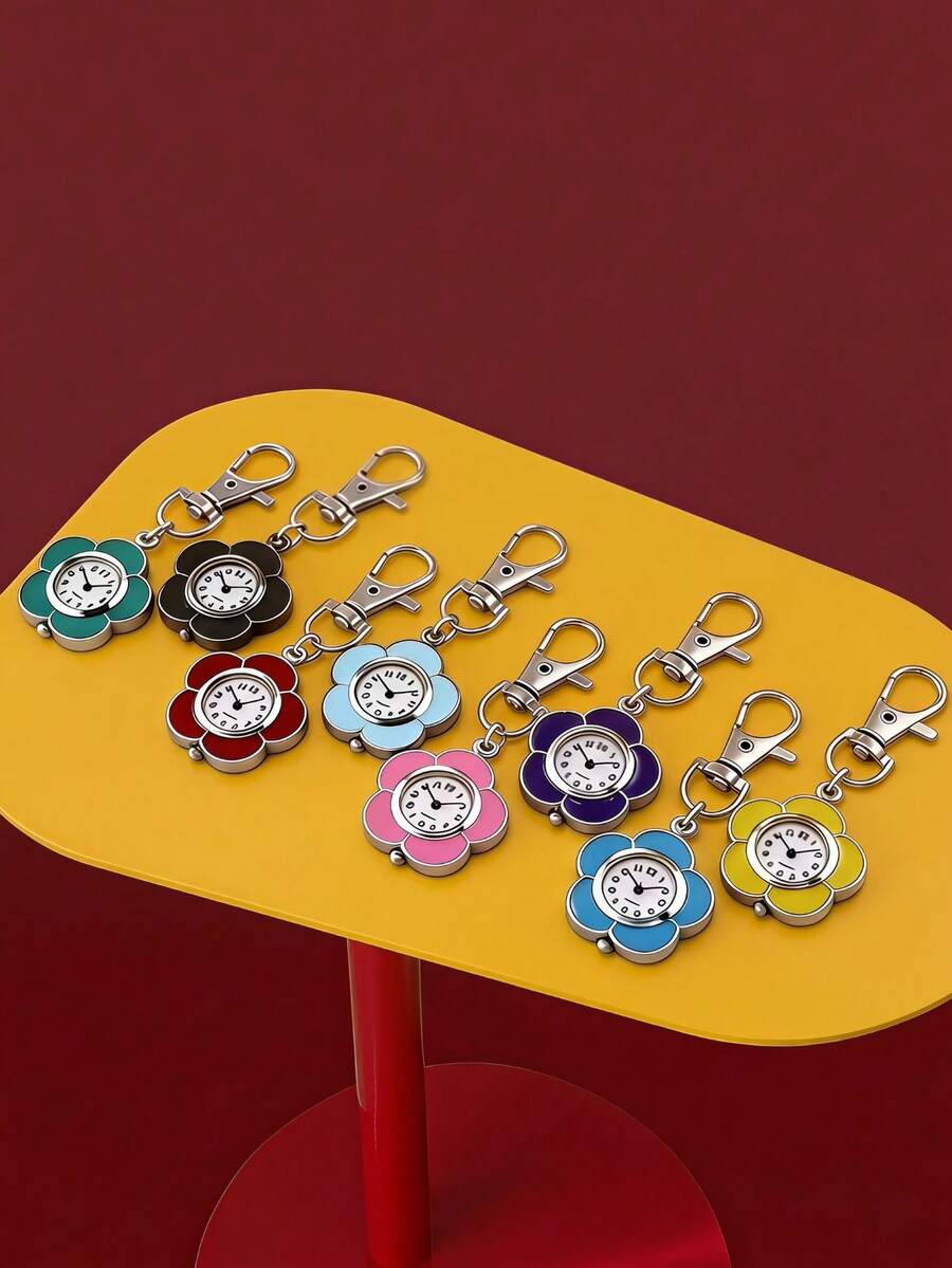 Joivida Cute Sunflower Decor Keychain Pendant, Mini Stylized Hanging Ornament With Lobster Clasp, Kawaii Decor For Waist & Backpack, Ideal For Nurses, Medical Workers, Students & Teens, Practical Gift For Special Occasions, 6 Bright Colors Available - Multicolor - View 1