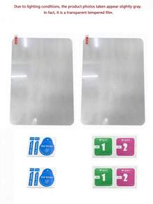 2Pcs, HD Tempered Glass Screen Protector For Pad 11/Air2013/Air 11/2/3/4/Pro/ Air5/Airb, Anti-Scratch Anti-Fingerprint Anti- Shatter Bubble-Free Full Coverage Waterproof Shockproof Anti-Drop, Easy Install Tablet Screen Protector - Clear - View 8