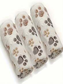 3pcs Soft Flannel Pet Blankets - Machine Washable, All Season, Suitable For Small To Large Cats And Dogs - Multicolor - View 10