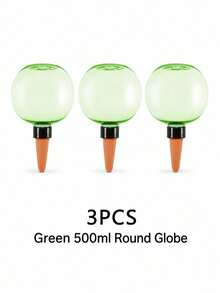3/2/1pc 500ml Self-Watering Lazy Planter, New Drainage Device, Small Succulent Plant Drip Irrigation System - Spherical - View 24