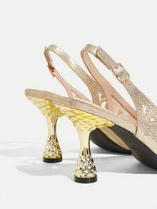 CUCCOO TILAWA Kvinnor Pumps - Guld - Visa 6