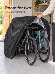 Outdoor Waterproof Bike Cover For 1 Or 2 Bikes, All-Weather Protection ...
