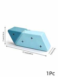 Joivida 1Pc Multi‑Functional 2‑In‑1 Silicone Pencil Case Standing Pen Holder, Zipper Rhombus Shape Soft Silicone Stationery Pouch,Washable Large‑Capacity Desktop Pen Storage Bag For Students School Learning & Daily Office Stationery Supplies - Single Piece - View 19