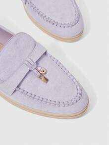 Sleekvia Women's Casual Flat Shoes Casual Loafers - Purple.. - View 4