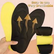 6 Pcs (3 Pairs) Women's Soft Memory Foam Insoles, Thick, Soft And Breathable, Suitable For Various Daily Scenarios, Comfortable To Wear, Relieve Foot Fatigue For Long-Time Use - Multicolor - View 5
