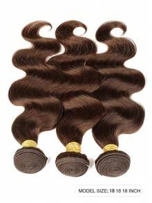 Color #2 Dark Brown Body Wave Human Hair Bundles 10-28 Inch Chocolate Brown 3 Bundles Body Wave Bundles Human Hair Brazilian Remy Weave Hair Extensions - S2 - View 6