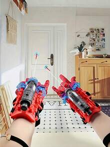 Spider Web Launching Gloves - Equipped With A Spider Web Launcher, These Gloves Are Perfect For Adult Interactive Parties. Ideal Gifts For Halloween And Christmas. Fun Design, Sturdy Structure, Spider Web Launcher, Launching Gloves. - Multicolor - View 7