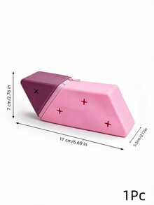 Joivida 1Pc Multi‑Functional 2‑In‑1 Silicone Pencil Case Standing Pen Holder, Zipper Rhombus Shape Soft Silicone Stationery Pouch,Washable Large‑Capacity Desktop Pen Storage Bag For Students School Learning & Daily Office Stationery Supplies - Single Piece - View 18