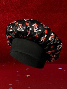 Harley Quinn X SHEIN Joint Women's Hair Cap & Headscarf Cap - Black - View 2