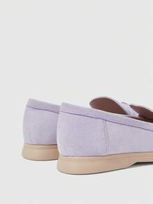 Sleekvia Women's Casual Flat Shoes Casual Loafers - Purple.. - View 3