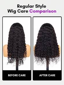 ALL READY WIG 深波浪无胶假发 13x4 预剪发 女士前蕾丝假发 180% 密度深卷发人发假发 预拔深波浪前假发 带婴儿头发 - S1B - 查看 6