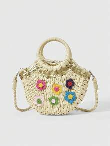ROMWE Kawaii Casual Vacation Style Women's Handbag - Beige - View 1