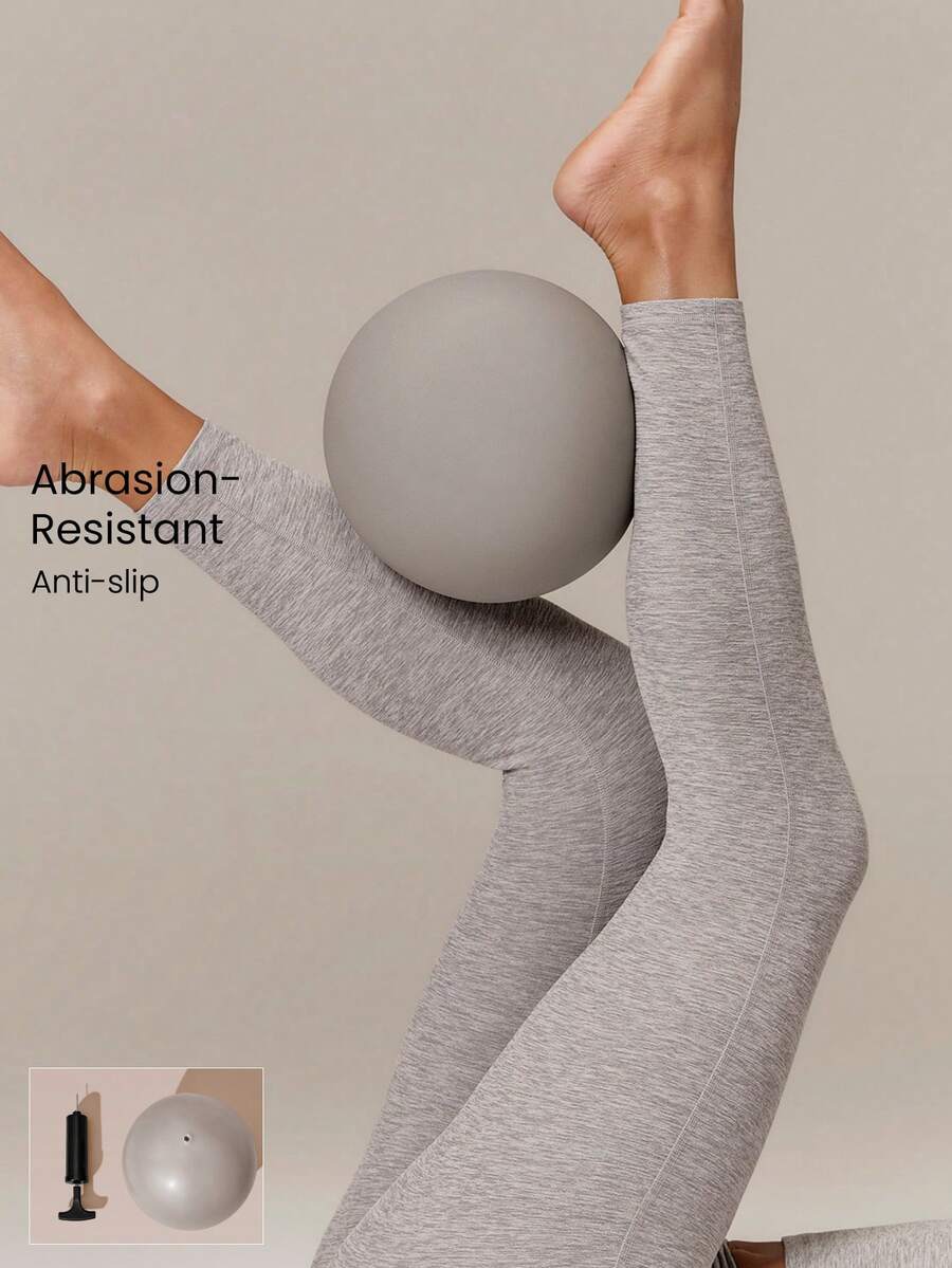 GLOWMODE 20cm Get Grippy Yoga Pilates Ball With Non-Slip Surface & Anti-Burst Hexagonal Design Studio Gym Workout Fitness Wellness Accessory - Milk tea color - View 1