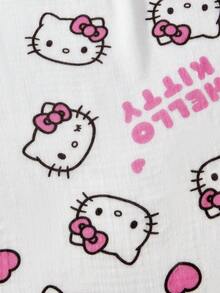 HELLO KITTY AND FRIENDS | SHEIN 1 Cartoon Cute Printed Mother Nursing Gown, Go Out Baby Carriage Cover, Soft And Comfortable For Daily Use In All Seasons - Multicolor - View 9