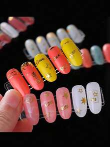 1/10 Pcs, Nail Double-Sided Crystal Tape, No Trace Adhesive For Press-On Nails, High Viscosity Red Film Transparent Acrylic Double-Sided Tape For Fixing Nail Decorations - Red - View 4