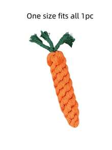Carrot Shape Pet Chew Rope Toy Interactive Dental Tug Of War Biting Toy For Puppies Aggressive Chewers Gift For Dogs Cats - Orange - View 9