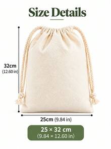 Haus Hana 1pc Blank Polyester Drawstring Bag, Plain Fabric Gift Pouch With Adjustable Drawstring Closure, Reusable Storage Bag For Jewelry, Gifts, Candy, Crafts, Party Favors, DIY Projects, Travel Organization, Wedding Packaging And Custom Decoration Supplies - Multicolor - View 10