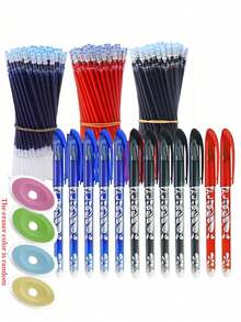 56-Pack Gel Pens Set With Refills, Smooth Writing Quick-Dry Ink Pens For School Supplies, Back To School Student Writing Essentials (Pen Refills Are Non Erasable) - Multicolor - View 3