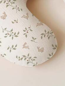 SHEIN 2 Buah Sarung Bantal Menyusui Bayi Katun Krepe Murni, Sarung Bantal Penyangga Pasca Melahirkan Bermotif, Dapat Dilepas dan Dicuci, Tanpa Isian Bantal - MultiWarna - View 7