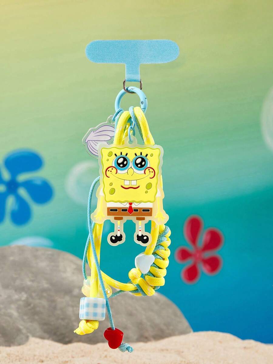 SpongeBob SquarePants | SHEIN Mobile Phone Lanyard - Multicolor - View 1
