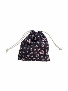 Joivida 1 Tabletop Decor Textured Fabric Drawstring Pouch, Minimalist Aesthetic Vanity Decor, Modern Artistic Accent For Bedroom Entryway, Perfect Housewarming Gift For Apartment Living Room Shelf Mantel - default - View 13
