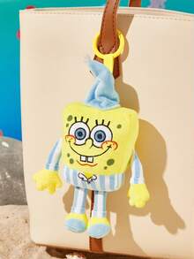 SpongeBob SquarePants | SHEIN 1 Cartoon Doll Pendant, Cute And Stylish, Can Be Hung On Bags And Keys. - Yellow - View 5