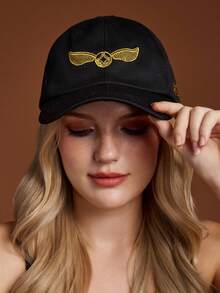 HARRY POTTER X SHEIN Topi Baseball Wanita - Hitam - View 2