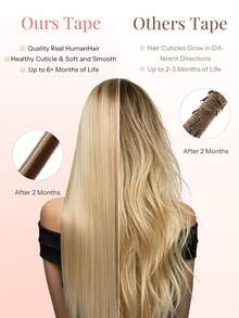 50 Strands Micro Loop Hair Extensions Real Human Hair, 6# Light Brown Microbead Design, Ultra‑Smooth & Super‑Soft Silky Straight Healthy Texture, Premium Remy Hair, Easy Installation, Ideal For Women Daily Hair Volume Boosting And Hairstyle Upgrading - S6 - View 9