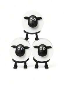 1/3pcs Sheep Shaped Toilet Paper Holder, Fun 3D Printed Black Sheep Design, Freestanding Toilet Paper Storage Rack, Suitable For Bathroom Shelf, Housewarming Gift, Bathroom Decor And Kitchen - Multicolor - View 6