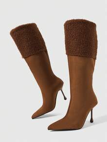 Daringsoles Classic Western Style Women's Boots, Suitable For Daily And Festive Occasions In Autumn And Winter - Rust Brown - View 3