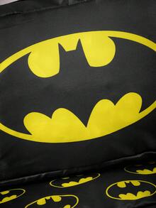 BATMAN X SHEIN 黑黃蝙蝠圖騰旅行收納袋，S/M/L 尺寸，拉鍊開合，衣物分類行李收納袋，適用旅行與商務出差 - 黑黃色 - 查看 6