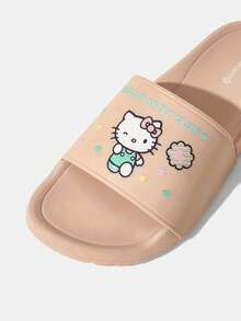 HELLO KITTY AND FRIENDS | SHEIN 女款少女風可愛卡通拖鞋 - 藕粉色 - 查看 5