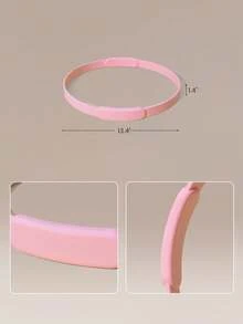 GLOWMODE Turn Up The Burn Silicone Pilates Ring With Matte Non-Slip Grip & Rounded, Skin-Friendly Design Yoga Pilates Studio Wellness Accessory - Pink - View 7