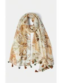 Noxbound Bearded Scarf - Khaki - View 2