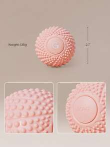 GLOWMODE Feel-Good Glow Textured Massage Ball With Raised Massage Points For Feet, Arms & Neck Yoga Pilates Studio Gym Workout  Wellness Accessory - Pink - View 6