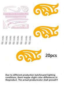 Multi‑Purpose Garment Sewing Measuring Tools, Fashion Design Pattern Drafting Ruler, Suit Tailoring Curve Ruler, Button Position Gauge, Flexible Soft Measuring Tape, Professional Clothing Cutting And Calibration Tools For Dressmakers - Transparent - View 16