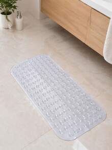 1pc Clear Bathtub Non-Slip Mat - Ultra-Grip, Shower Mat, Machine Washable Bath Mat With Drain Holes And Suction Cups - Perfect For Tubs And Showers, Bathroom Decor, Bathroom Accessories, Home Essential Fall Decor Back To School - transparent - View 2