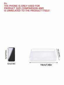 1-Piece Clear Cheese Storage Container - Airtight Refrigerator Organizer For Brie/Cheddar, Leakproof Transparent Food Box With Lid, Stackable Kitchen Pantry Essentials - Clear - View 3