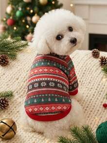 PETSIN 1 Pc Cute Christmas Flannel Pet Sweatshirt Without - Multicolor - View 2