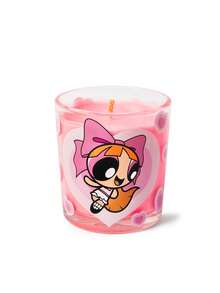 THE POWERPUFF GIRLS X SHEIN شمعة عطرية فتيات القوة (بودرة) - خوخ - مشاهدة 4