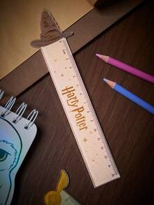 HARRY POTTER X SHEIN Fashion Cartoon Acrylic Ruler, Learning, Stationery, Creativity - Harry Potter - View 2