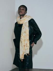 Noxbound Bearded Scarf - Khaki - View 1