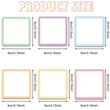 12 Reusable Magnetic Notes, 4X4 Inches – Back‑To‑School Special – Erasable Labels For Whiteboards, Refrigerators, Lockers, And More – Perfect For Office And Classroom Organization Or Home Reminders - Multicolor - View 3