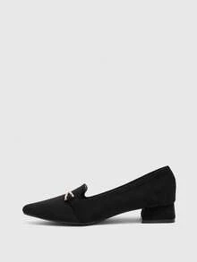 CUCCOO BIZCHIC Women's Pointed Loafers Flat Comfortable Pointed Business Shoes | Slip-On, Suitable For Office Business Leisure Travel - Black - View 9