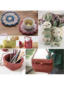 1Roll 230g /200m Colorful Twisted Braided Rope, Hollow Cord For DIY Craft, Handmade Bag, Drawstring Belt Accessories, Decorative Polypropylene Fiber String,Crochet Thread, Hand-Crocheted Bag Thread,Cushion ,Hat ,Modern Solid Color Polyamide DIY Yarn - multicolor - View 5